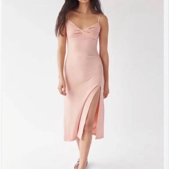 Wilfred Aritzia Meridian Ribbed Midi Dress - Picture 1 of 4